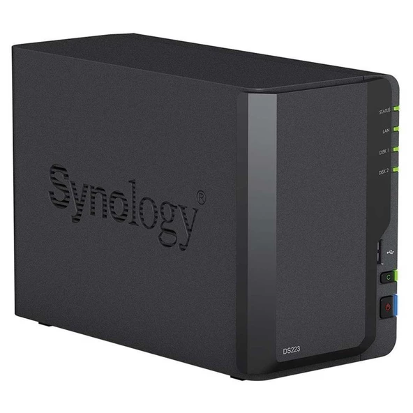 Synology DS223A4 2GB 2x2TBHDD 2x3.5" SATA Desteği RAID(0-1) NAS Depolama Ünitesi - Resim 3
