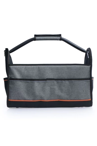 Dayanıklı Demir Saplı Takım Çantası - Suya Dayanıklı, 27 Bölmeli, Ergonomik El ve Omuz Taşıma - 3