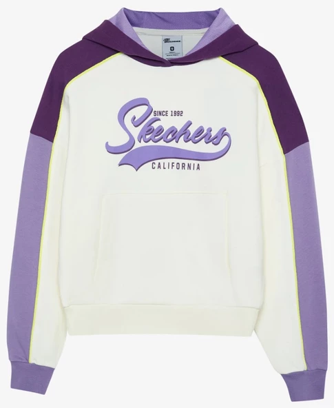 Skechers W LW Fleece Hoodie Sweatshirt S242096 Kadın Kapüşonlu Sweatshirt