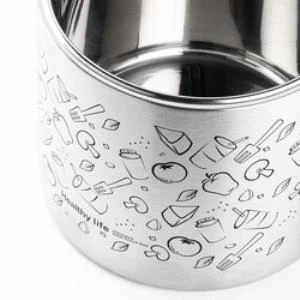 Tantitoni Pembe 2 Katlı Termos 930 ml (Elvin Home Concept) - Resim 2