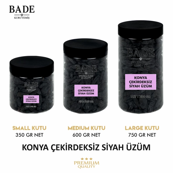 Siyah Çekirdeksiz Konya Üzümü İri Boy 600 gr. - 3