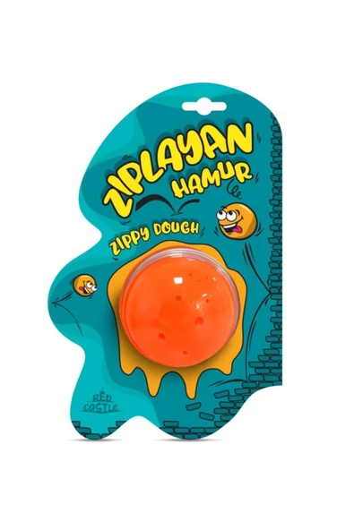 Zıplayan Hamur & Slime 30 gr Turuncu-Red Castle Zdb-133