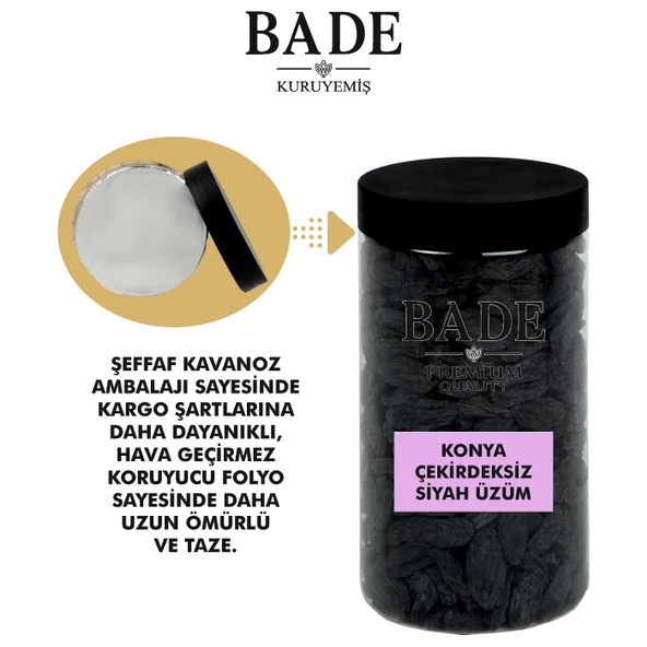 Siyah Çekirdeksiz Konya Üzümü İri Boy 350 gr. - 4
