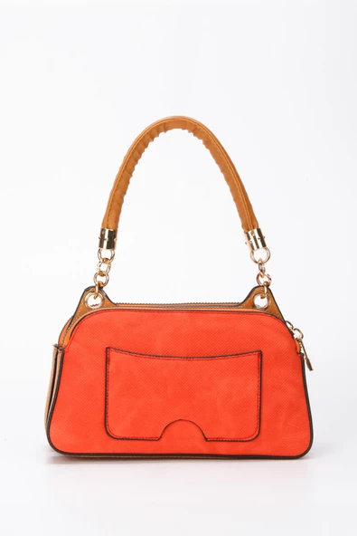 Kadın Fermuarlı El ve Omuz Çantası - 10