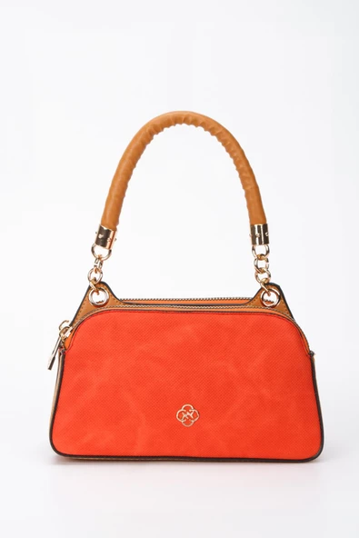 Kadın Fermuarlı El ve Omuz Çantası - 6