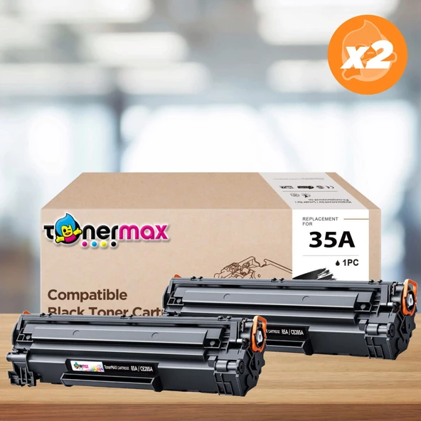Hp Laserjet P1005 Muadil Toner 2'li Paket / CB435A