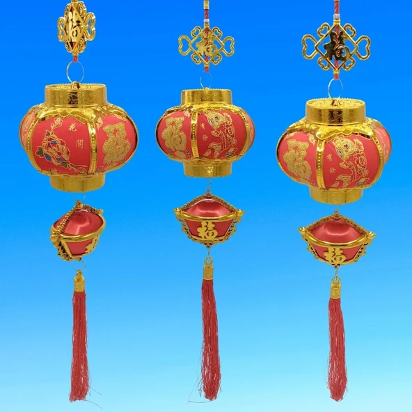 Feng Shui Çin Feneri Şans Ve Bereket Askılık 65 cm - Resim 5