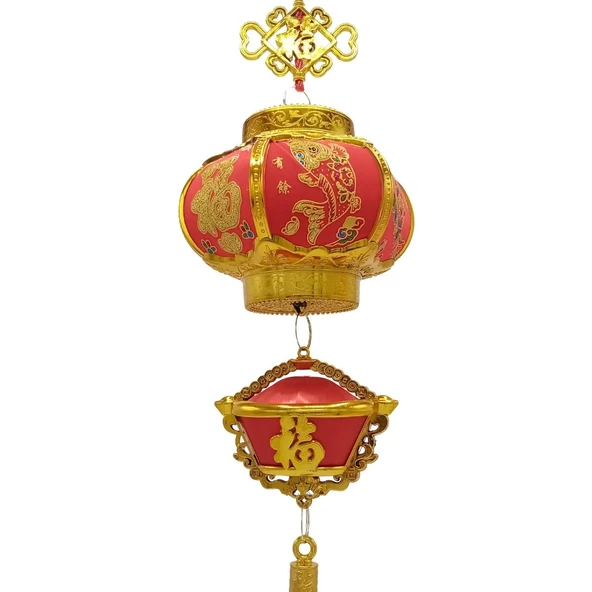 Feng Shui Çin Feneri Şans Ve Bereket Askılık 65 cm - Resim 3