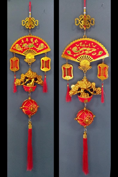 Feng Shui Yelpaze Hayat Ağacı Şans Ve Bereket Askılık 80 cm - Resim 8