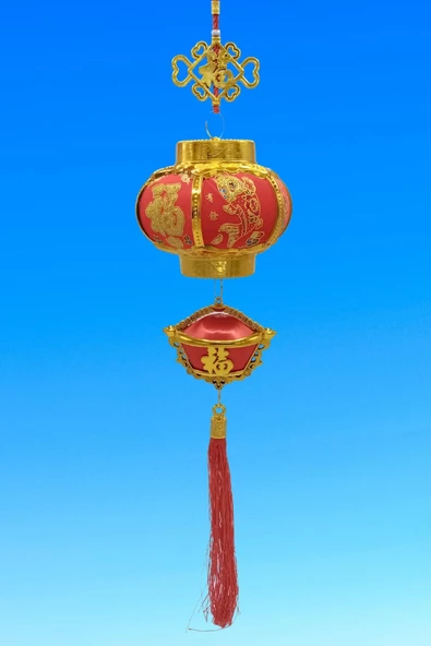 Feng Shui Çin Feneri Şans Ve Bereket Askılık 65 cm - Resim 9