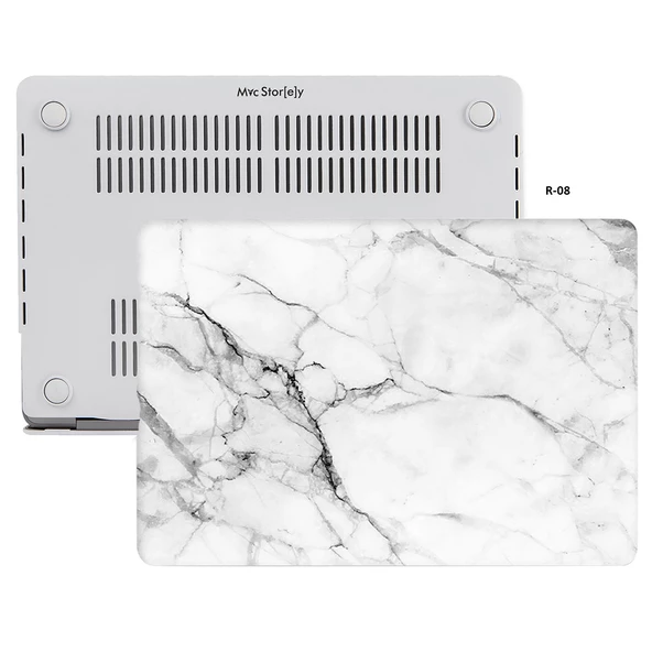 Macbook Air M1 Kılıf 13inç Marble11NL (TouchID'li M1 Air) A2337 A2179 A1932 ile Uyumlu - 4