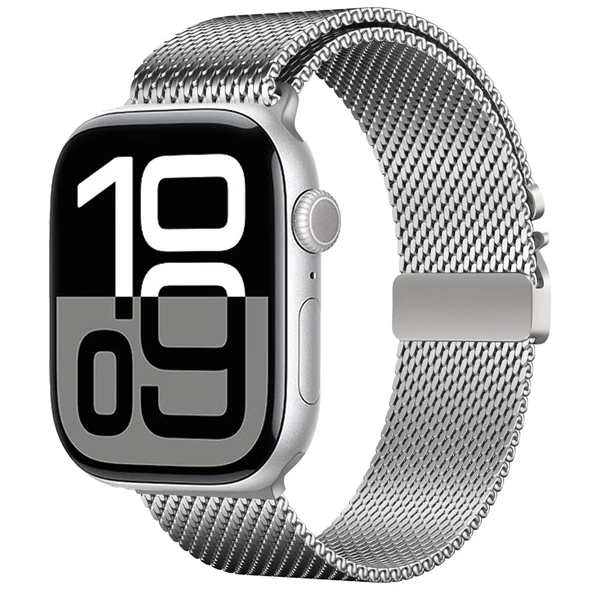 Apple Watch 40mm Uyumlu Metal Hasır Kordon KRD-121