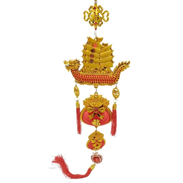 Feng Shui Dragon Şans Ve Bereket Askılık 90 cm - 2