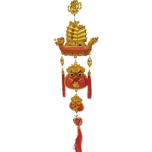 Feng Shui Dragon Şans Ve Bereket Askılık 90 cm - 4