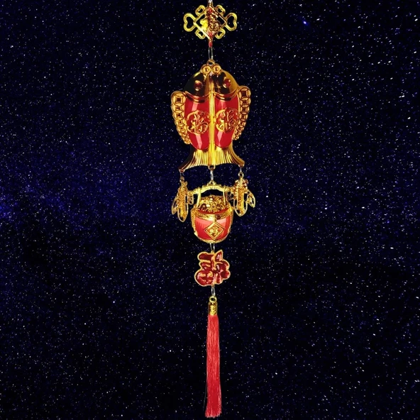 Feng Shui Koi Balık Şans Ve Bereket Askılık 80 cm - Resim 2