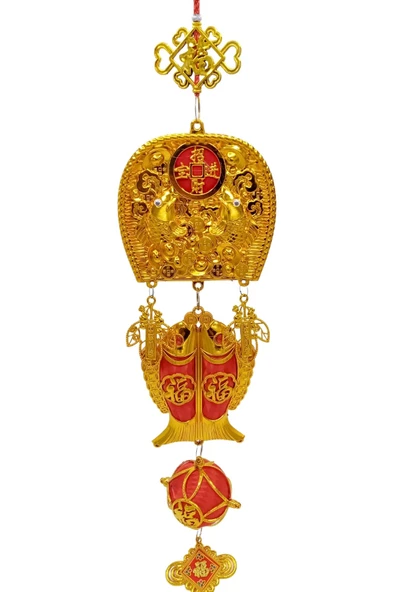 Feng Shui Koi Balıkları Şans Ve Bereket Askılık 100 cm - Resim 10