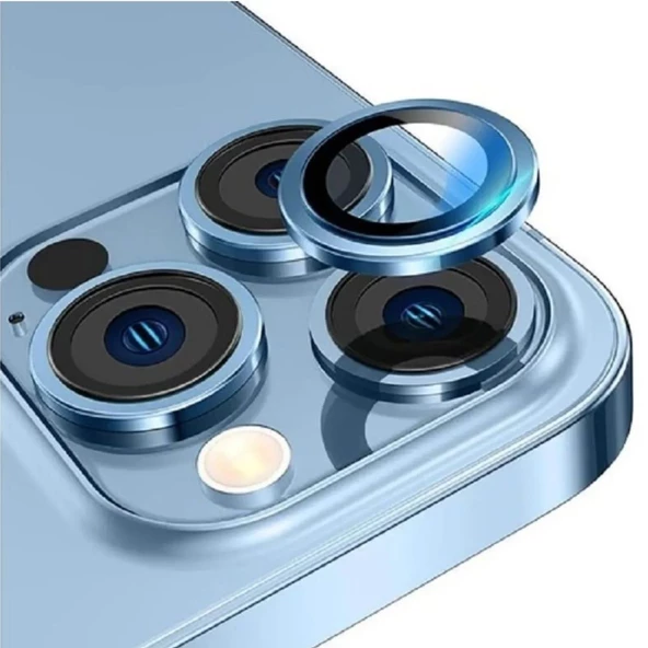 Apple Iphone 14 Plus Uyumlu Kamera Koruyucu Lens SİERRA BLUE