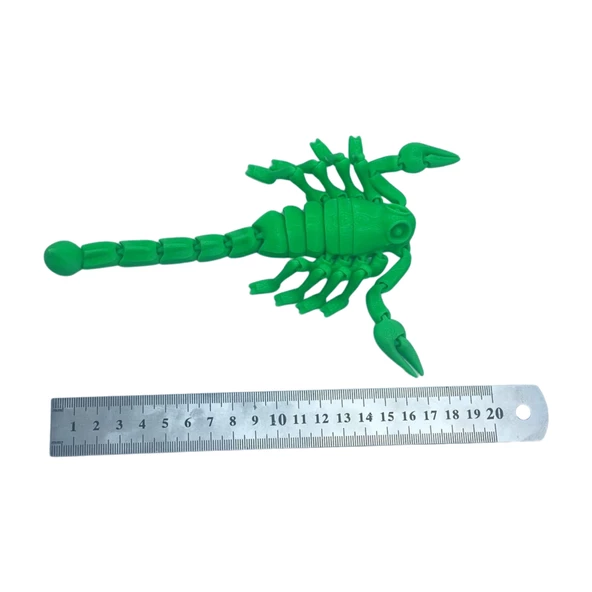 3d Hareketli Akrep Figürlü Oyuncak -Neon Yeşili - 5
