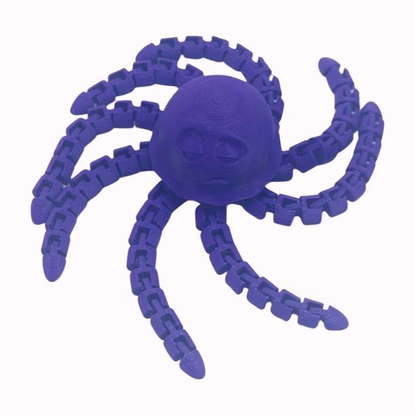 3d Hareketli Deniz Anası Oyuncak & Masa Dekoru -Mor - Resim 3