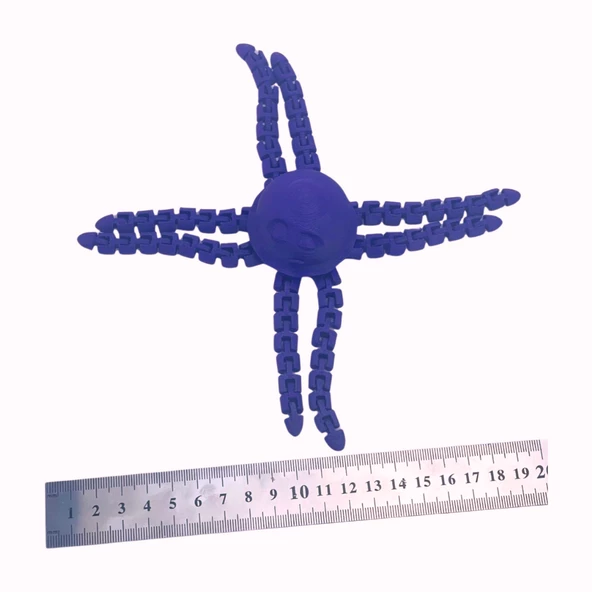 3d Hareketli Deniz Anası Oyuncak & Masa Dekoru -Mor - Resim 5