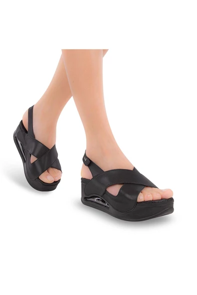 Muya Assos Anatomik Air Max Tabanlı Topuk Dikeni Kadın Sandalet - 11