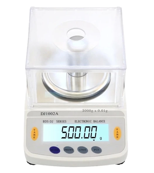 DJ602A Kefeli Hassas Terazi 3000 g Kapasiteli, 0.01 g Hassasiyetle Profesyonel Ölçüm - 4
