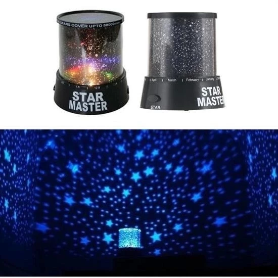 Star Master Pilli Gökyüzü Projeksiyonlu Led Renkli Yıldızlı Tavan Işık Yansıtma Gece Lambası - 6
