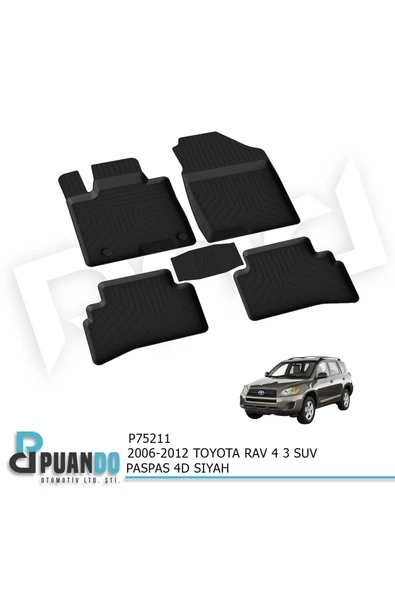 2006-2012 TOYOTA RAV 4 3 SUV PASPAS 4D SIYAH - Üretici Firma : OMSA