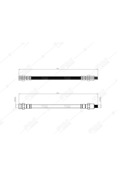 ON FREN HORTUMU RENAULT R12 69> Üretici Kodu:SVAC-600256 MAlzeme Kodu:SVAC HORTUM oem:
