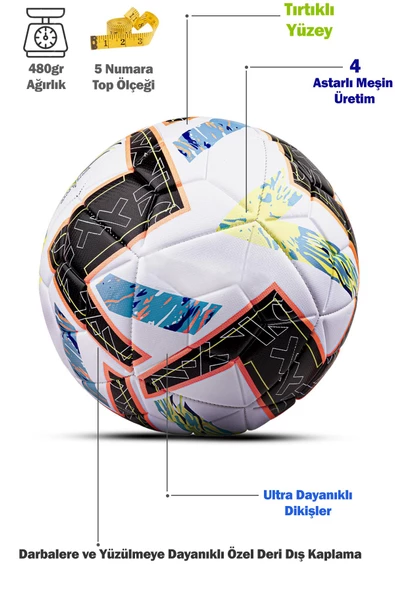Dünya Kupası Futbol Topu Özel Tasarım Halı Saha Çim Beton Zemin No:5 Top Brezilya Model - 2