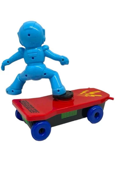 Pilli Sesli Işıklı Çarp Dön Spaceman KayKaycı - 2