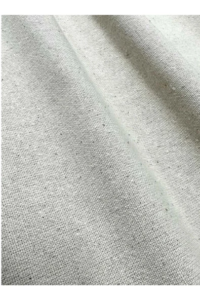 Fırfırlı Naturel Keten Vintage Pamuk Keten Perde (En x Boy) - Tek Kanat - Fırfırlı - 7