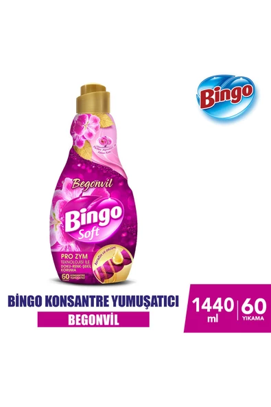  Soft Konsantre Çamaşır Yumuşatıcısı Begonvil 1440 ml X 4 Adet - 2