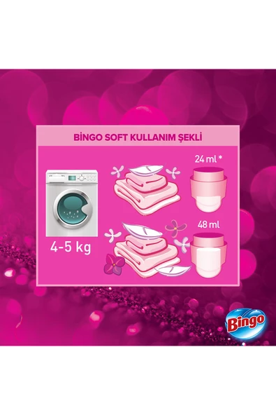  Soft Konsantre Çamaşır Yumuşatıcısı Begonvil 1440 ml X 4 Adet - 8