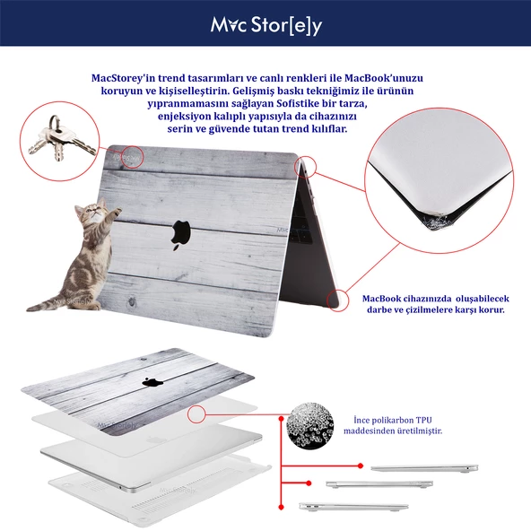 Macbook Pro Kılıf 13 inç Focus01 (Eski HDMI'lı Model 2012-2015) A1425 A1502 ile Uyumlu - 6
