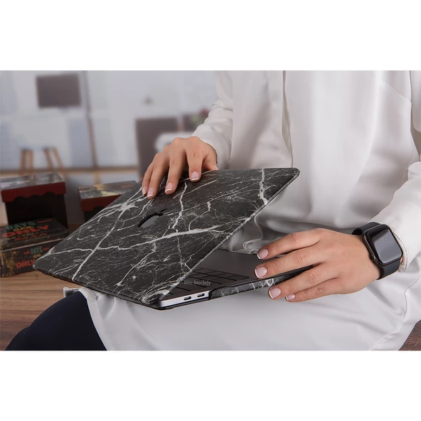 Macbook Pro Kılıf 13 inç F.Marble (Eski HDMI'lı Model 2012-2015) A1425 A1502 ile Uyumlu - 6
