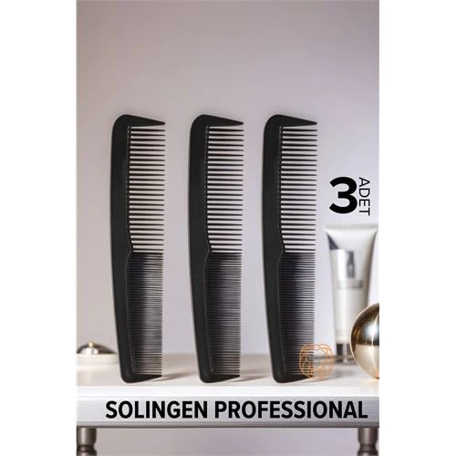 ModaCar Erkek Cep Tarağı 12 Cm 3 ADET Solingen ProfessionaL