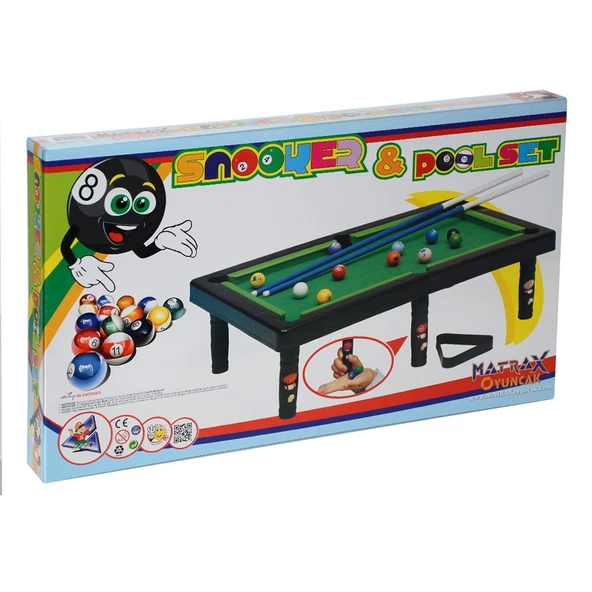 011 Snooker Poolset Bilardo Oyunu -Akçiçek