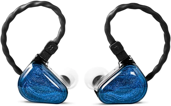 Zero Blue Dual Dynamic Drivers In-Ear Headphone | Sahne, Stüdyo veya Odyofil için Çift Sürücülü Kulak içi/In-Ear Kablolu Monitör Kulaklık