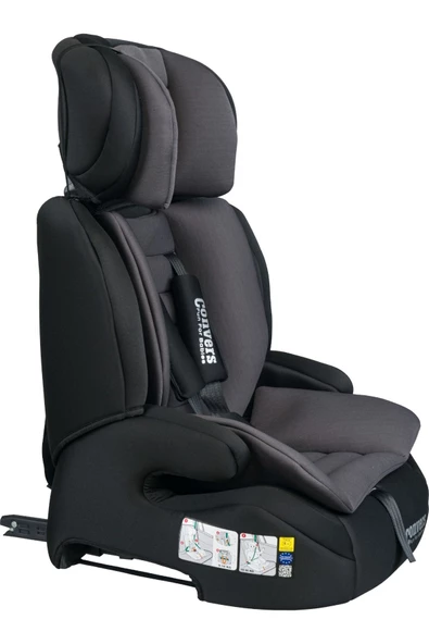 Crazz pro isofixli Bebek Çocuk Oto Koltuğu 9-36 kg Gri - 2