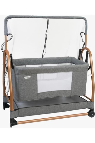 Convers Rocco Sallanabilir Bebek Beşik Hamak Beşik Sepet Beşik Gri ürün görseli