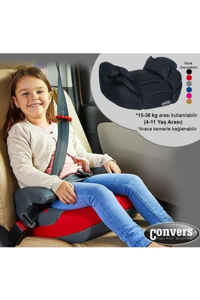 Convers Baby Convers Oto Koltuğu Yükseltici 15-36 Kg/siyah - 2