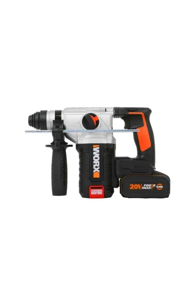 Wx380 20volt 4.0ah. 2.2j Li-ion Çift Akülü Şarjlı Profesyonel Sds-plus Pnömatik Kırıcı/delici - 2