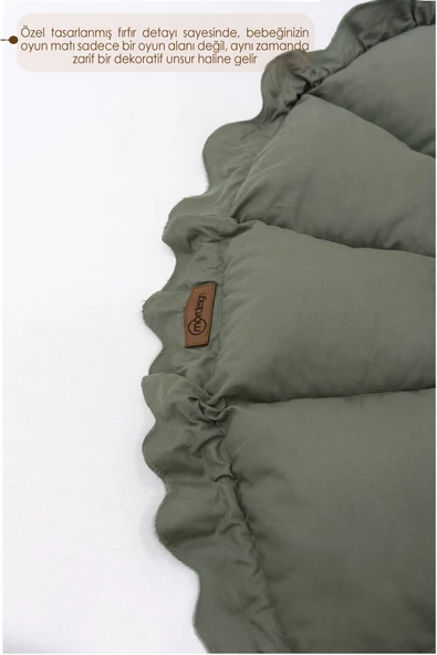 MORDESİGN Bebek Yatağı ve Oyun Halısı, Babynest, Yenidoğan Oyun Halısı,  Açılır/Kapanır Yatak, Bloom Serisi - 4