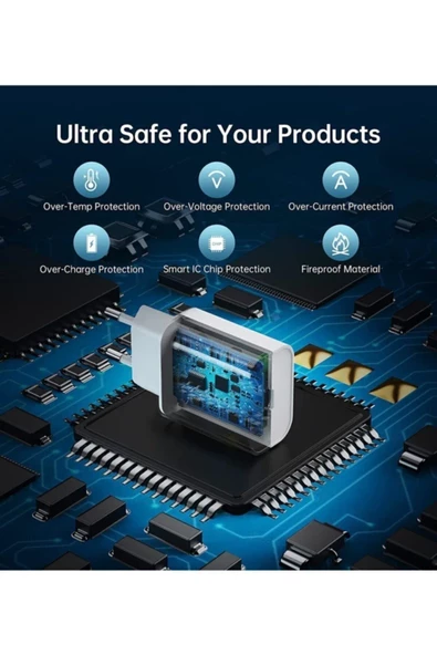 20w Type C Çıkışlı Pd Yüksek Hızlı Şarj Cihazı Beyaz Pd-5005 - 5