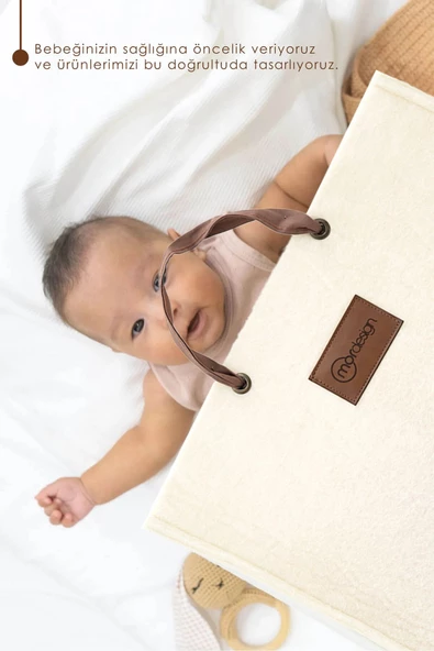 MORDESİGN Keçe Çocuk Oyuncak/Kirli Çamaşır Depolama Sepeti, Çok Amaçlı Saklama Sepeti, CapeTown Serisi - 6