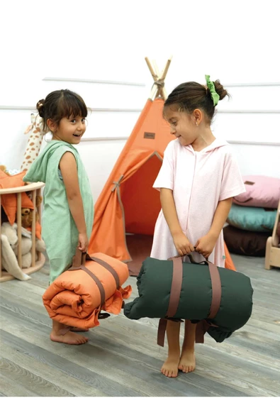 MORDESİGN Bebek/Çocuk Oyun Halısı, Yenidoğan Emekleme Pedi, Aktivite Matı, Çok Amaçlı Minder, Kampçı Serisi - 6