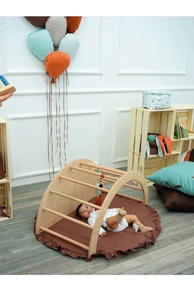 MORDESİGN Bebek/Çocuk Oyun Halısı, Yenidoğan Emekleme Pedi, Aktivite Matı, Çok Amaçlı Minder, Kampçı Serisi - 5