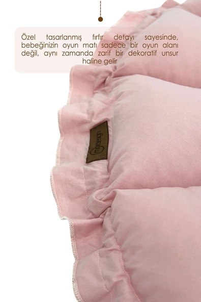 MORDESİGN Bebek Yatağı ve Oyun Halısı, Babynest, Yenidoğan Oyun Halısı,  Açılır/Kapanır Yatak, Bloom Serisi - 5