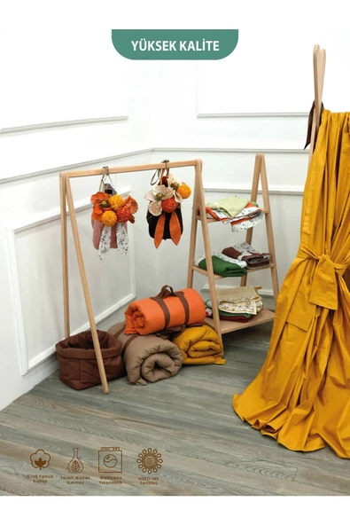 MORDESİGN Bebek/Çocuk Oyun Halısı, Yenidoğan Emekleme Pedi, Aktivite Matı, Çok Amaçlı Minder, Kampçı Serisi - 5